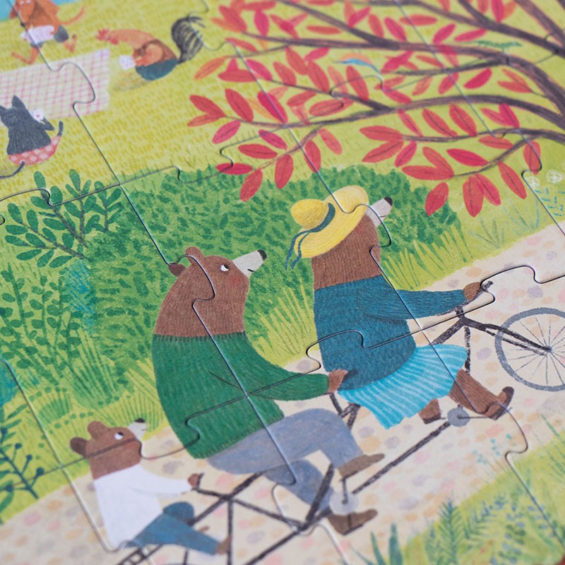 puzzle y juego de historias